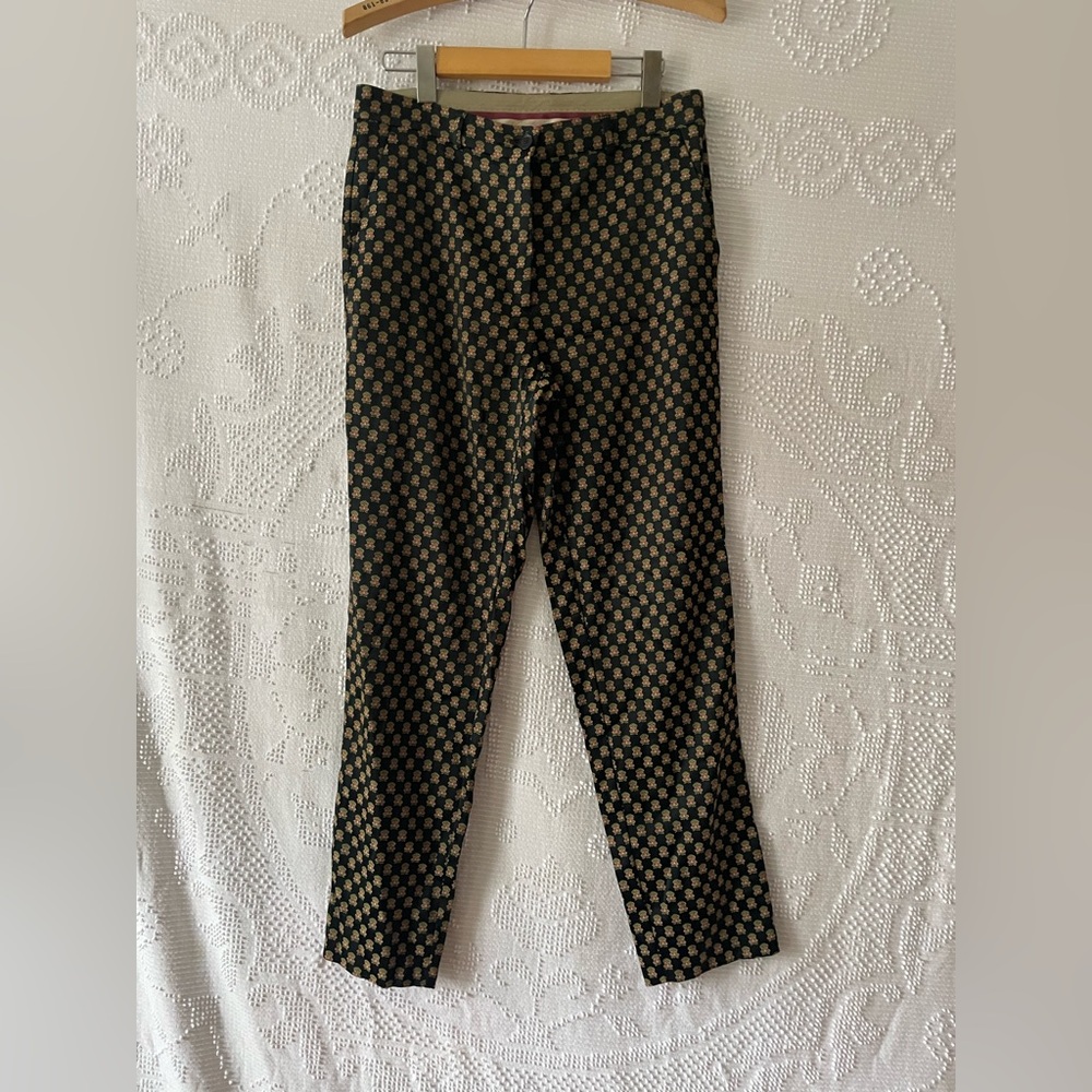Etro Milano jacquard patterned trousers